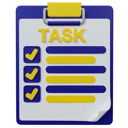Task  3D Icon