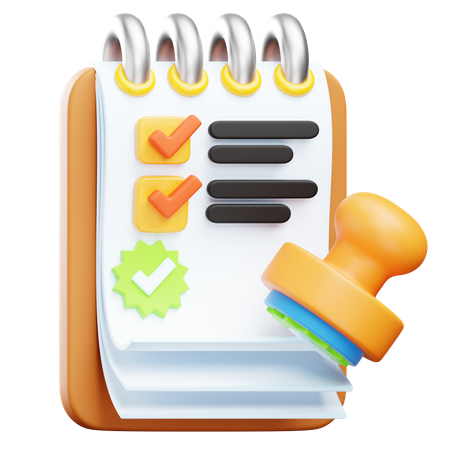 Task Approval  3D Icon