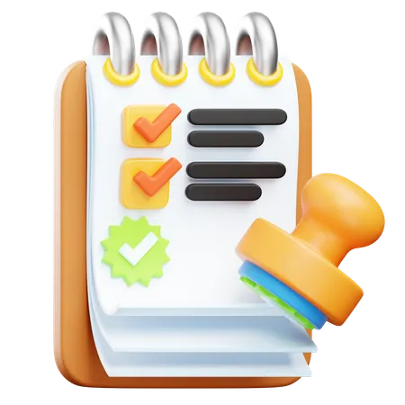 Task Approval  3D Icon