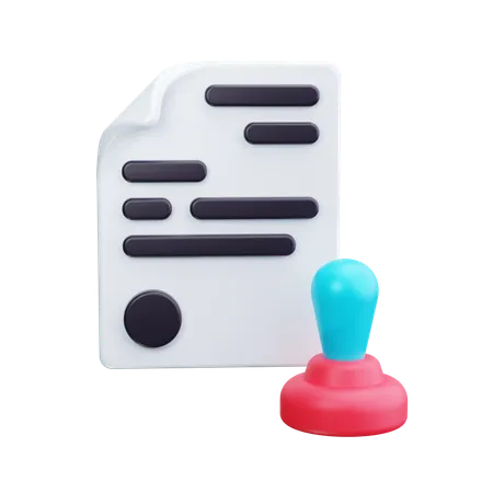 Task approved  3D Icon
