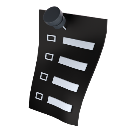 Task Board  3D Icon