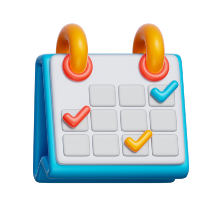 Task Calendar  3D Icon