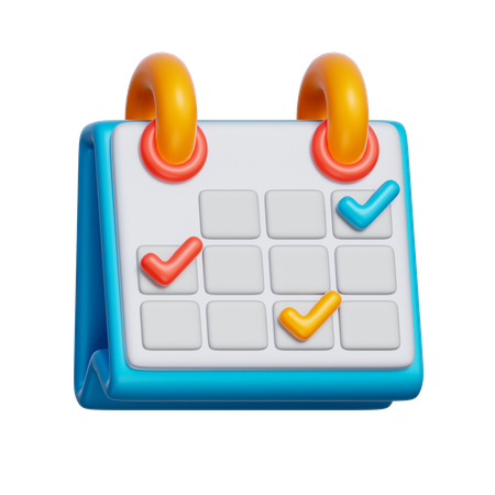 Task Calendar  3D Icon