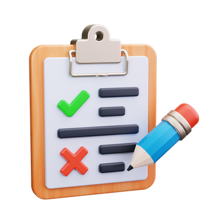 Task Check  3D Icon