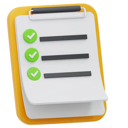Task Checklist  3D Icon