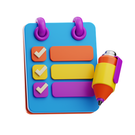 Task Checklist  3D Icon