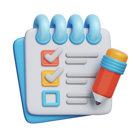 Task Checklist  3D Icon