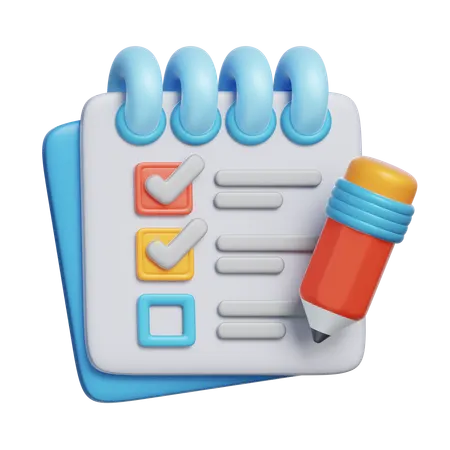 Task Checklist  3D Icon
