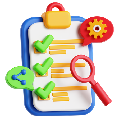 Task Checklist  3D Icon