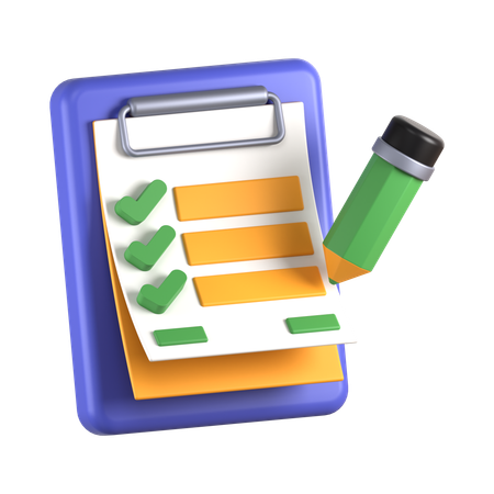 Task Checklist  3D Icon