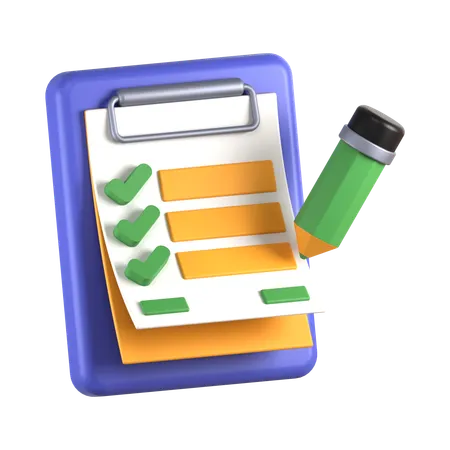 Task Checklist  3D Icon