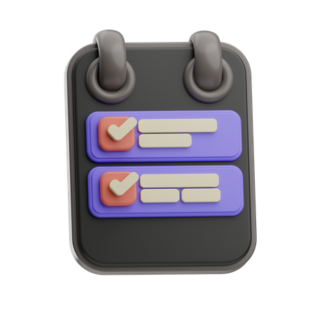 Task Checklist  3D Icon
