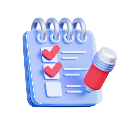 Task Checklist  3D Icon