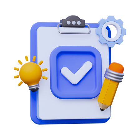 Task Clipboard and Creative Tool  3D Icon