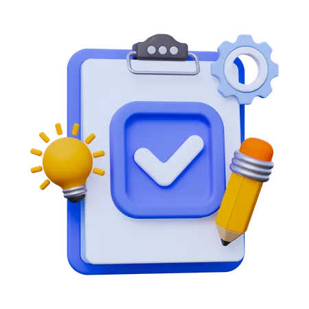 Task Clipboard and Creative Tool  3D Icon