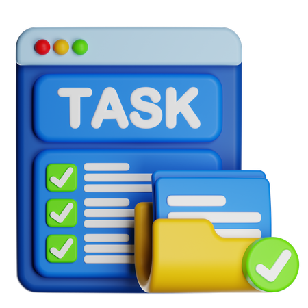 Task Done  3D Icon