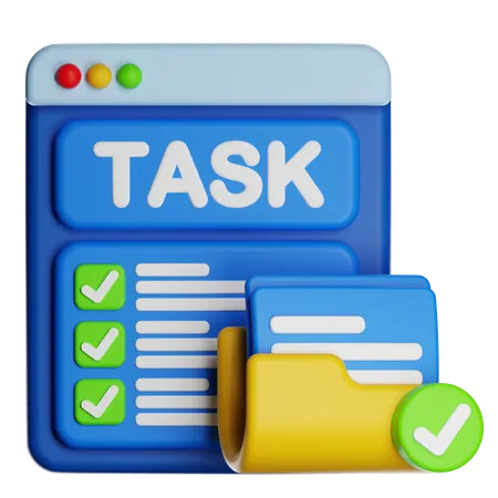 Task Done  3D Icon