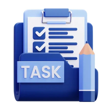 Task Folder  3D Icon