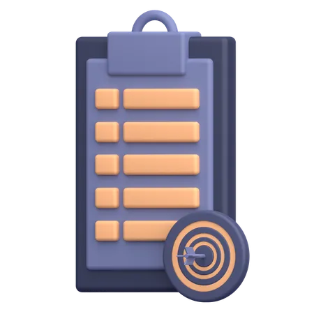 Task Goal  3D Icon