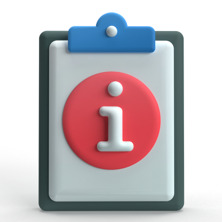 Task Info  3D Icon