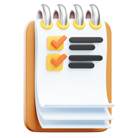 Task List  3D Icon