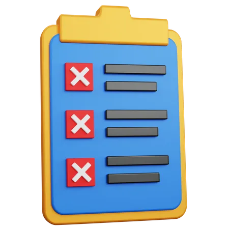 Task List  3D Icon