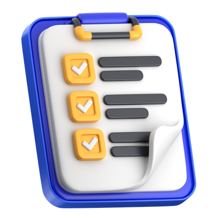 Task List  3D Icon