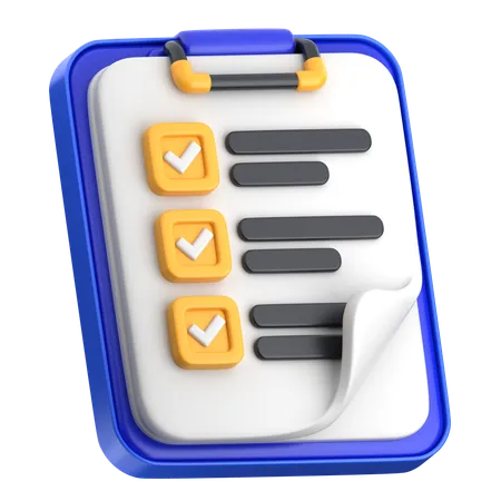 Task List  3D Icon