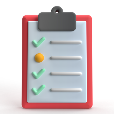 Task List  3D Icon