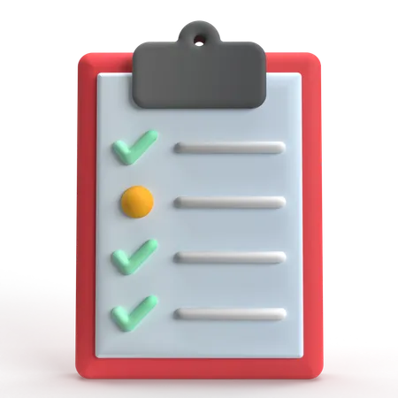 Task List  3D Icon