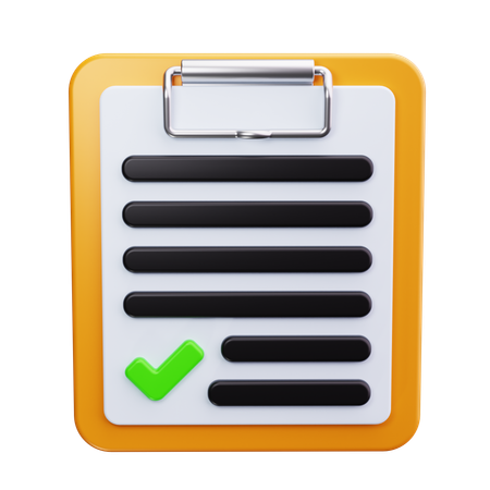 Task List  3D Icon