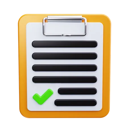 Task List  3D Icon