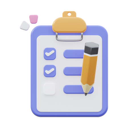 Task List  3D Icon