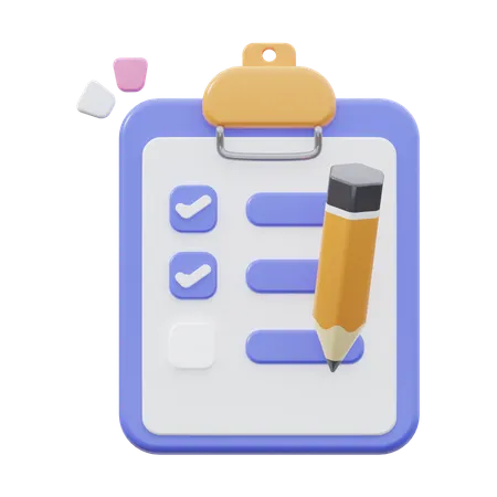 Task List  3D Icon