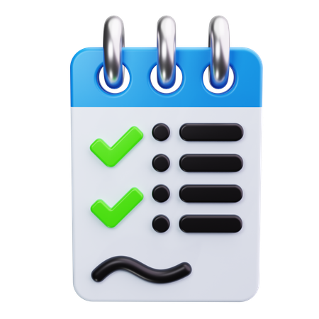 Task List  3D Icon