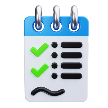 Task List  3D Icon