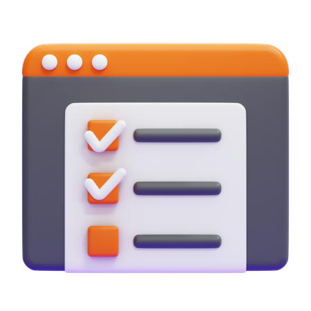 TASK LIST  3D Icon