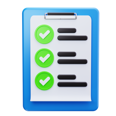 Task List  3D Icon