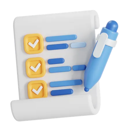 Task list  3D Icon