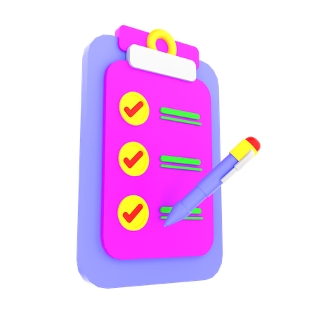 Task list  3D Icon