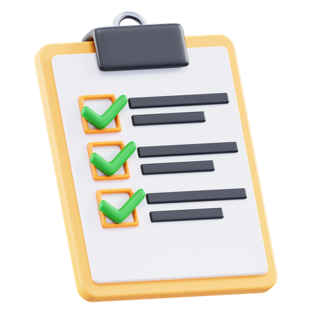 Task List  3D Icon