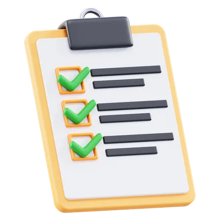 Task List  3D Icon