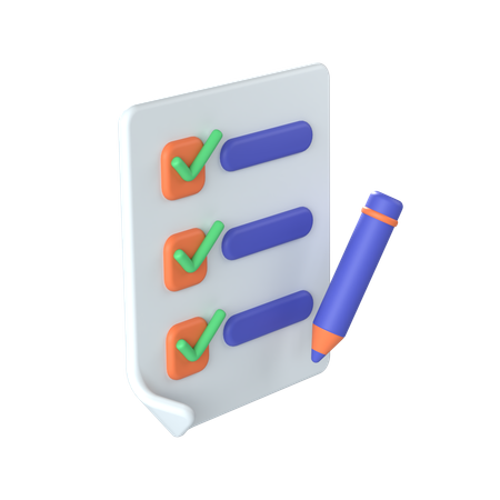 Task List  3D Icon