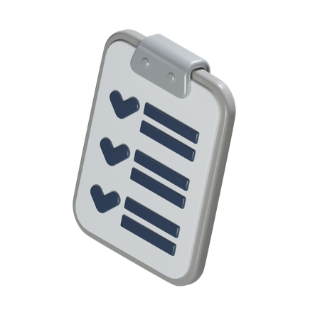 Task List  3D Icon