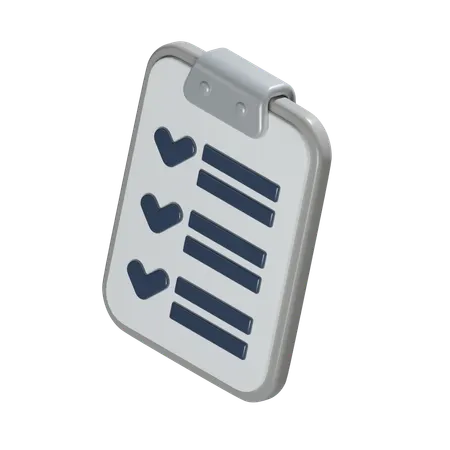 Task List  3D Icon