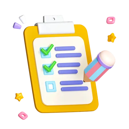 Task List  3D Icon