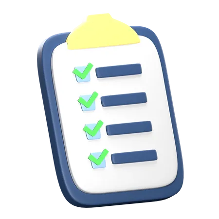 Task List  3D Icon