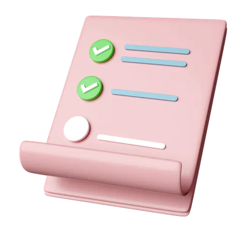 Task List  3D Icon