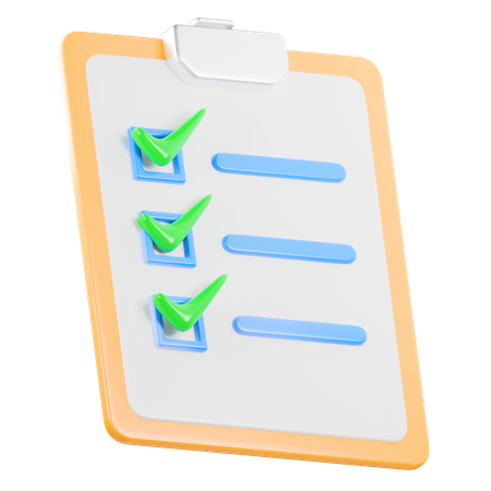 Task List  3D Icon