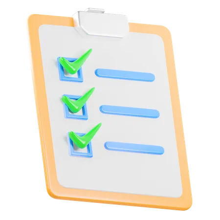 Task List  3D Icon